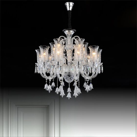 New Living Room Crystal Chandelier, European Style Luxurious Atmospheric Lamp, Modern Simple Home Dining Room, Bedroom, Study, Corridor Lamp