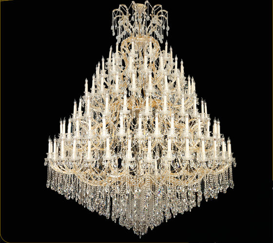 European-Style Chandelier for Duplexes, Chandelier for Duplexes with Multiple Floors, Villa Living Room Chandelier, Simple and Elegant Staircase Hotel Crystal Chandelier