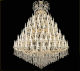 European-Style Chandelier for Duplexes, Chandelier for Duplexes with Multiple Floors, Villa Living Room Chandelier, Simple and Elegant Staircase Hotel Crystal Chandelier