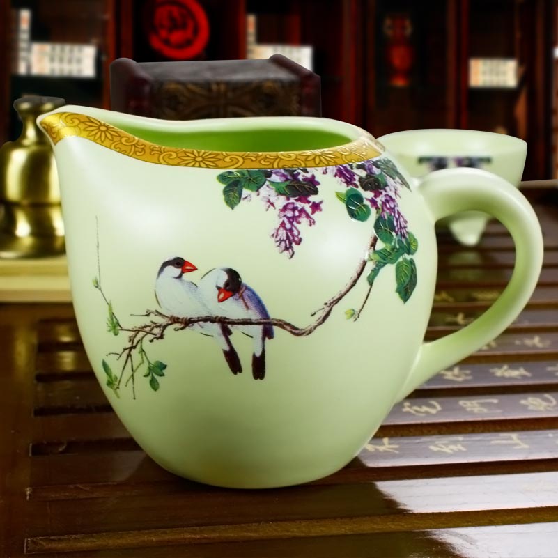 Purple good tea sets special jingdezhen fine ceramic tea set teapot kung fu tea sets tea cups