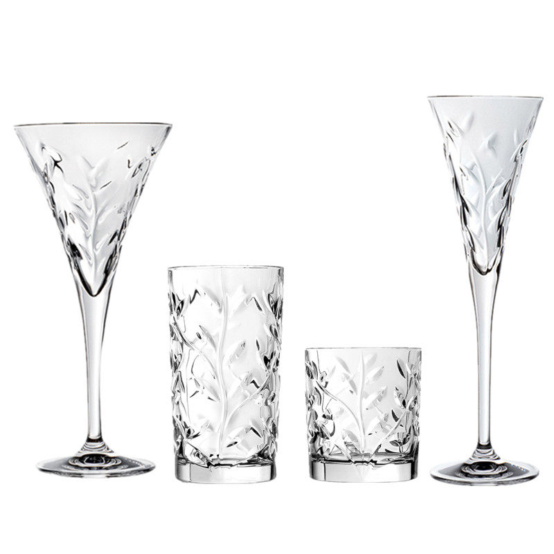 Italian Import RCR Crystal Glass Champagne Cup Sweet margaritas Cocktail Glass Home Water Cup Juice