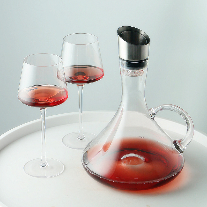 decanter red wine suit household european waterfall type fast wine filtration crystal glass wine separator pot