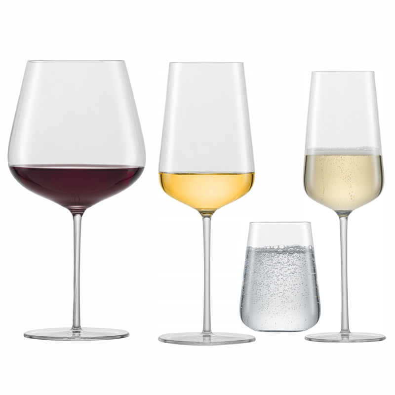 German imported red wine glasses Water crystal glass High foot Burgundy Wine glass Home European-style Champagne Bubble Wine