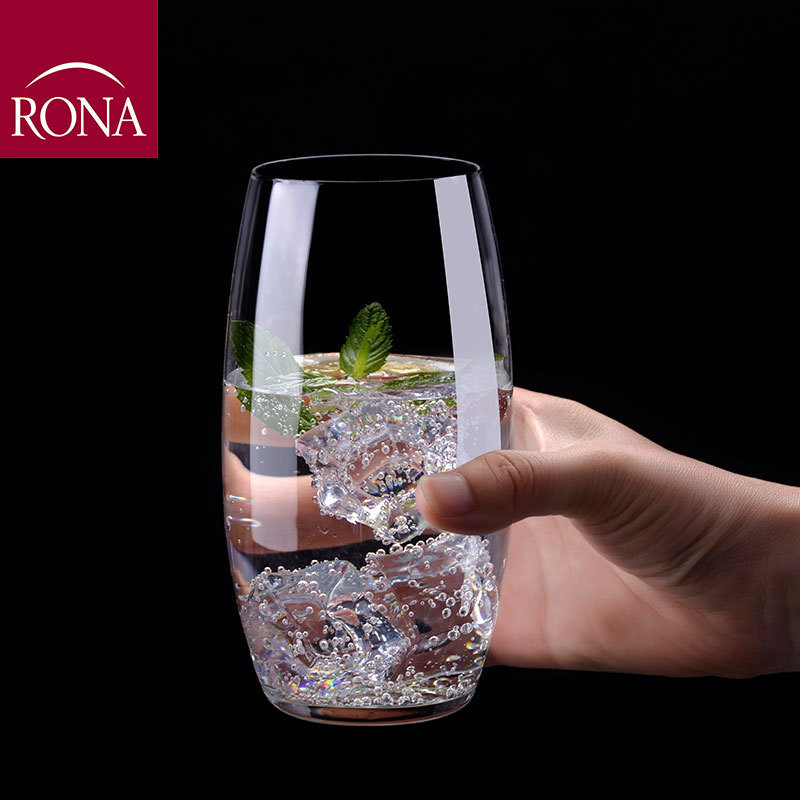 Import RONA Lorna transparent glass Home flat bottom water cup Whiskey Cup Whisky Cup juice Cup Milk Cup