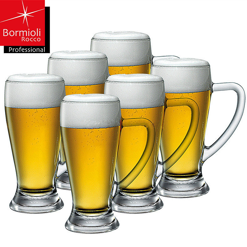 Italy imports Popmioli creative belt to take the beer cup big number glass juice cup milk cup home