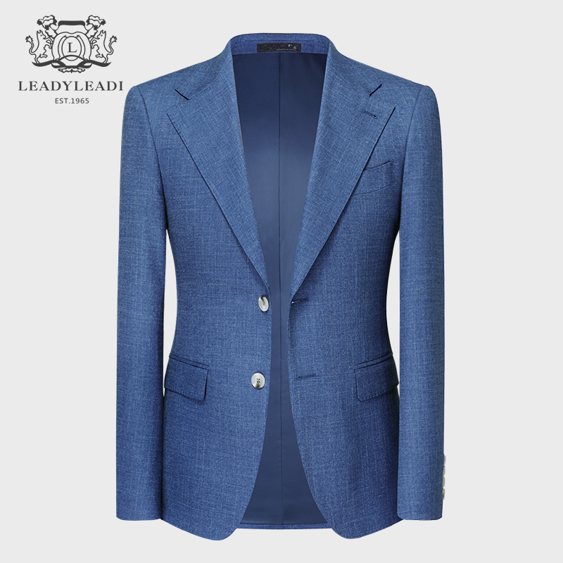 Thin summer blazers mimic the silhouette trend of muffle blue mono - Western slimming