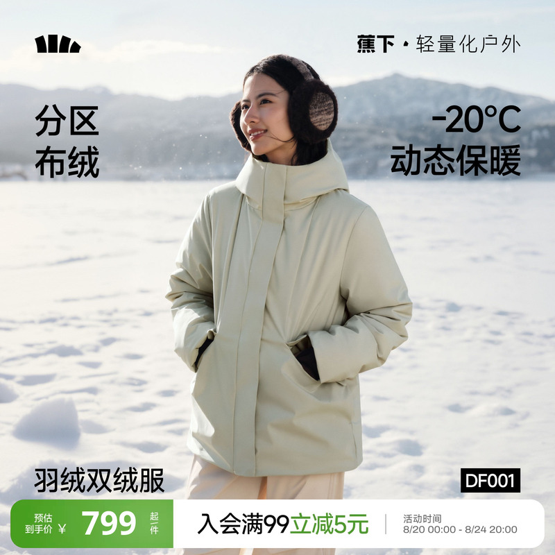 Banana-Style Hooded Workwear Parka down Jacket for Women, Winter Mid-Length Loose Outdoor Windproof Thickened Warm Coat Banana-Style Hooded Workwear Parka down Jacket for Women, Winter Mid-Length Loose Outdoor Windproof Thickened Warm Coat