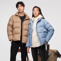 Noseland Down Jacket Goose Down Autumn and Winter Mens and Womens Outdoor Water-Repellent Stand-Collar Windproof Warm Jacket