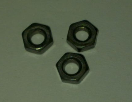 Natural carbon steel hexagon nut M10 M24 100 pieces