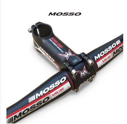 MOSSO forged 6061 aluminum alloy ultra-light mountaineering handlebar group seat rod handlebar three-piece set