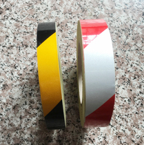 1cm2cm3 cm 4 cm REFLECTIVE FILM WARNING ADHESIVE TAPE BICOLOR REFLECTIVE GROUND LINE WATERPROOF SAFETY GROUND LABEL