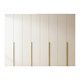 ຕູ້ເສື້ອຜ້າໄມ້ແຂງ ENF grade home bedroom modern simple small apartment style cream cabinets master bedroom assembly large wardrobe