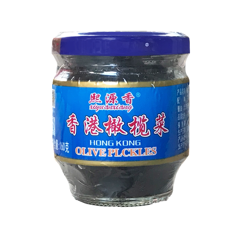 Xi Yuan Fragrant Olive Vegetables 160gX12 Bottle Open Lid Ready-to-eat porridge Next meal mix Fried Vegetable Sauce Pickle Pickle 