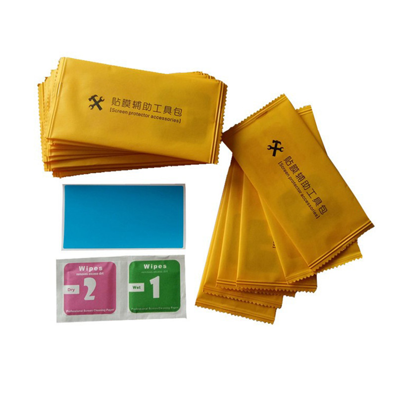 Mobile phone Cling Film cleaning kits Kits Steel Film Accessories Suit Bespoke alcohol Dry and wet wipe out dust suction blue film-Taobao