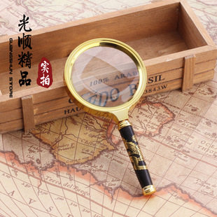 Handheld high-definition 100 magnifying glass for the elderly reading children watching mobile phone repair students 60