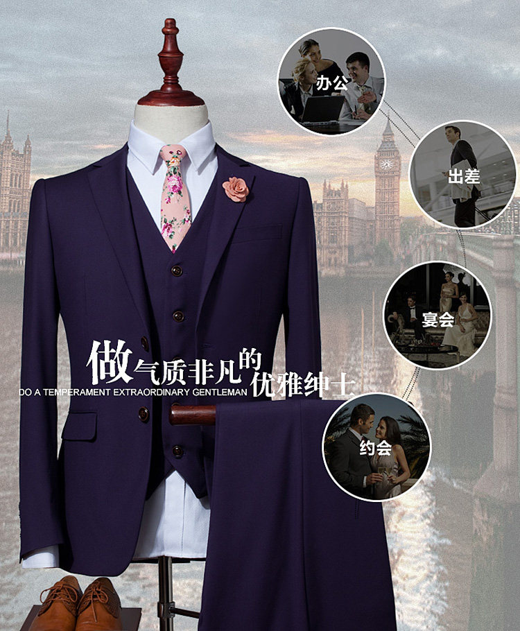 Costume homme en polyester pour Quatre saisons - Ref 1549626 Image 12