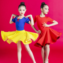Latin dance suit girls spring and autumn children Latin dance dress less children Latin dance set adresses 2021 new practice conserved women
