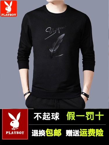 Мужская осенняя демисезонная утепленная толстовка, утепленная футболка, для мужчины среднего возраста, свободный крой