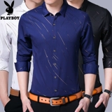 Playboy, утепленная удерживающая тепло рубашка, утепленный лонгслив, джинсы с начесом, для мужчины среднего возраста