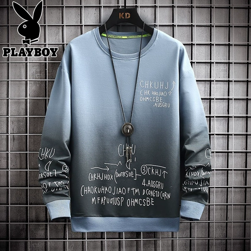 Playboy, мужской осенний зимний лонгслив, базовая демисезонная толстовка, коллекция 2023