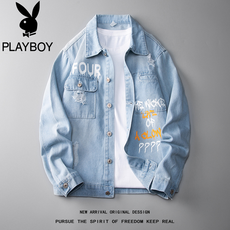 Men's Denim Jacket Spring and Autumn 2026 New Long-Sleeve Shirt Men's Fleece-Lined Shirt Autumn and Winter Jacket Trendy Top