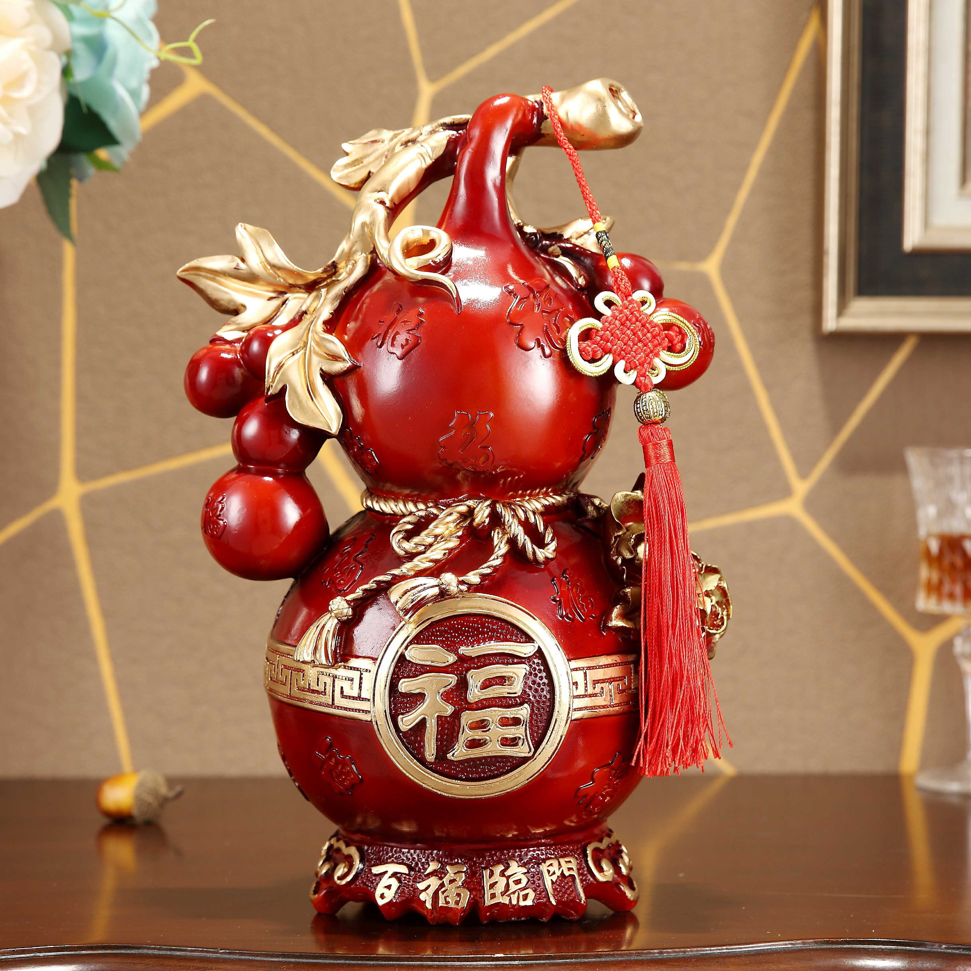 Cash windward Water hyacinth swaying pieces Living room Xuanguan Wine Cabinet Creative Deposit Money Jar Deposit Money Cylinder Decoration Furnishing Opening Gift