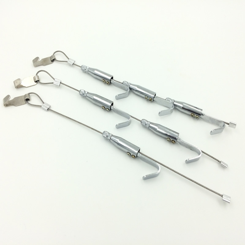 Exhibition track hanging painting line wire rope hanging painting device hanging painting hook copper painting hook adjustable hanging painting rope hook copper hook