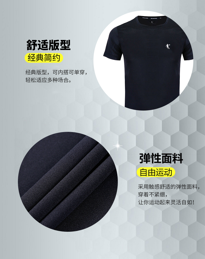 Jordan thể thao phù hợp với nam 2018 mùa hè mới nhanh chóng làm khô thể thao ngắn tay t- shirt quần short chạy thể thao giản dị bộ thể thao nike
