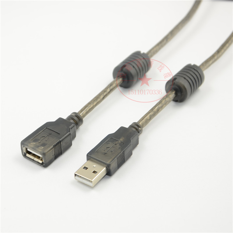 Double head usb lip data line Two male and male double male overhead case swiping machine extension 10 m 10 m 20 m 30 m