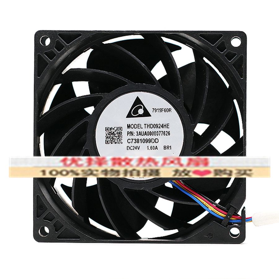 Original Delta Delta THD0924HE DC24V 1 80A 9CM 9238 inverter 4-wire PWM fan