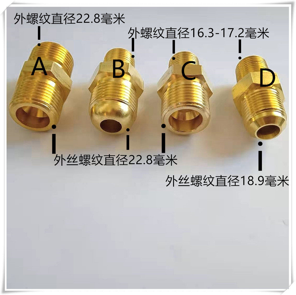 Duva Bottle Accessories Liquid Nitrogen Liquid Oxygen Tank Stainless Steel Bellows Conversion Joint Double Male Screw Copper Joint