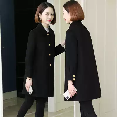 Double-sided wool coat women's medium 2020 autumn and winter New Korean version of middle-aged and elderly 100 wool jacket small man