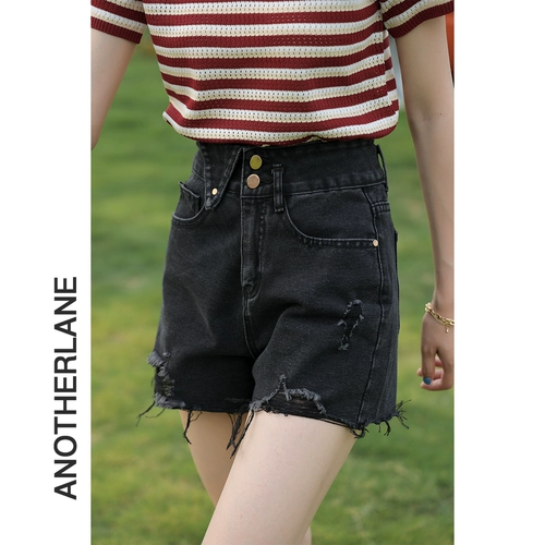 Трендовые дизайнерские прямые свободные джинсы для отдыха, шорты, штаны, яркий броский стиль, высокая талия, тренд сезона