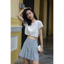  Youxiang 2019 summer new loose and all-match casual pants shorts a-line half-length shorts high-waisted suit trousers skirt women