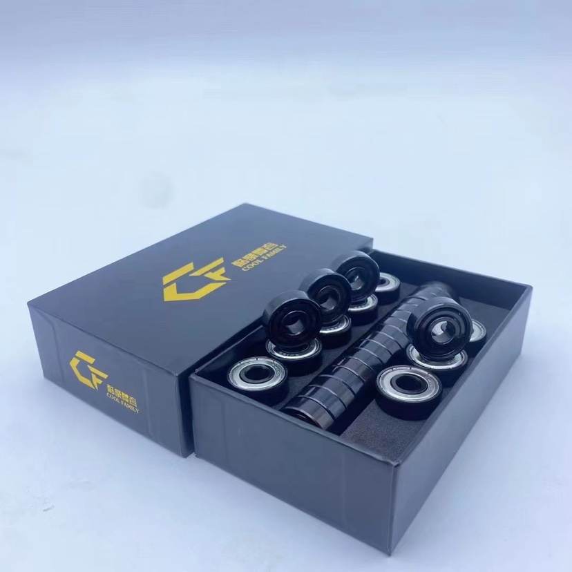 CF Speed Skating Shoes Ceramic Bearings Black Ceramic Speed Skating Wheels Sliding Shoes Skateboard Flat Flower Skates Universal Bearings