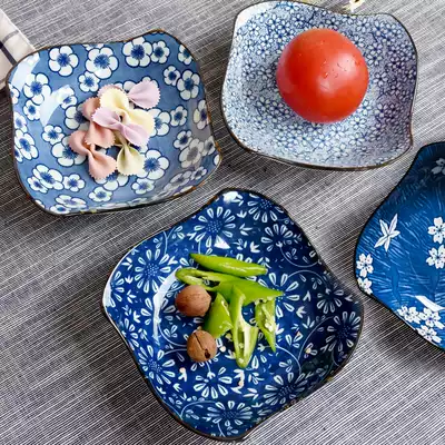 Japanese-style shaped windmill plate 6 inch small wind style plate household creative retro deep plate personalized ceramic tableware