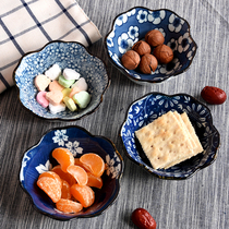 Japanese style exquisite snacks small plate antique dipped bowl ceramic dipping dish hot pot dipping dish dish dish