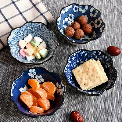 Japanese exquisite snack small plate Ancient style dipping dish bowl Ceramic dipping dish Hot pot dipping dish put small dish