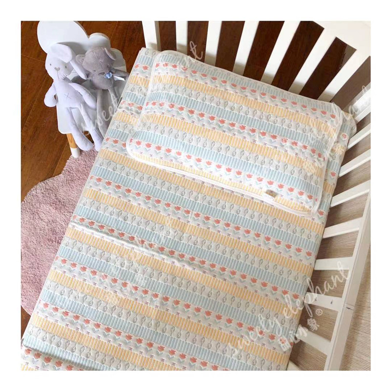 Baby gauze Soft mat pure cotton Six layers of sweat and sweat not to stick to newborn baby crib nursery gauze bed linen