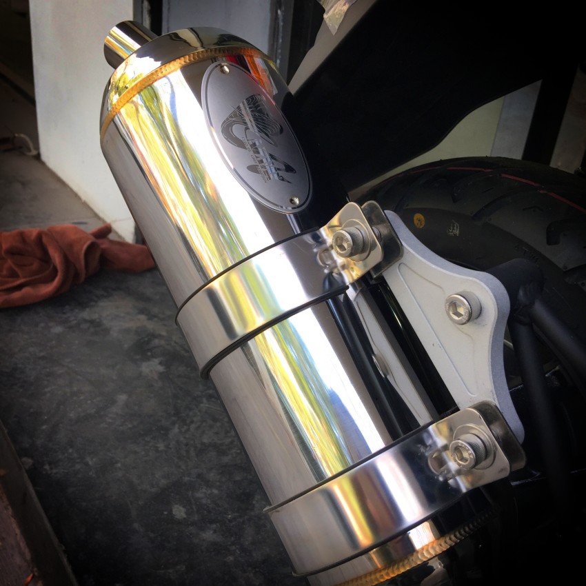 Yamaha Electric Spray Jigi Xi Xi Xi Xi Hawk RS 100 modified exhaust pipe Taiwan Venom Vegetable Pipe Obese Snake