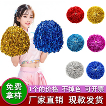 Cheerleaders holding flowers cheerleading flower balls cheerleading flower balls hand-waving flowers cheerleaders holding flowers dance performance balls