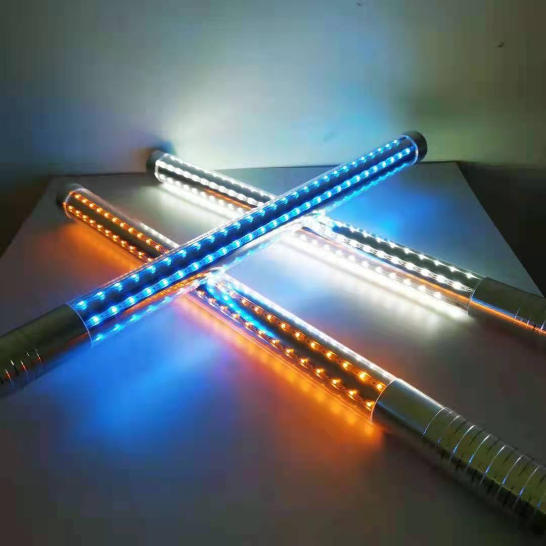 Bar glowing wine aluminum alloy flash Rod charging lengthened LED acrylic illusion colorful 60CM25cm