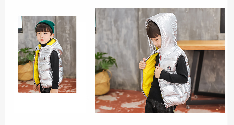 Áo vest bé trai 2018 mới mặc 1 mùa thu đông mặc 2 bé trai 3 áo vest cotton 4 dày 5 áo 6 tuổi thoi trang tre em