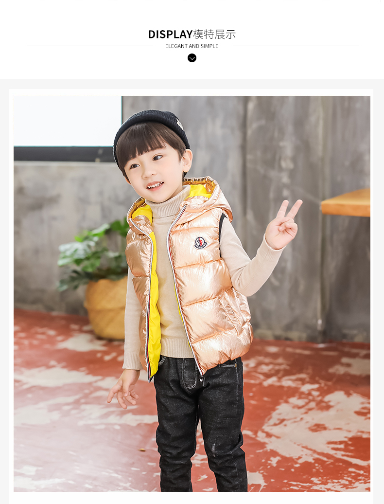 Áo vest bé trai 2018 mới mặc 1 mùa thu đông mặc 2 bé trai 3 áo vest cotton 4 dày 5 áo 6 tuổi thoi trang tre em