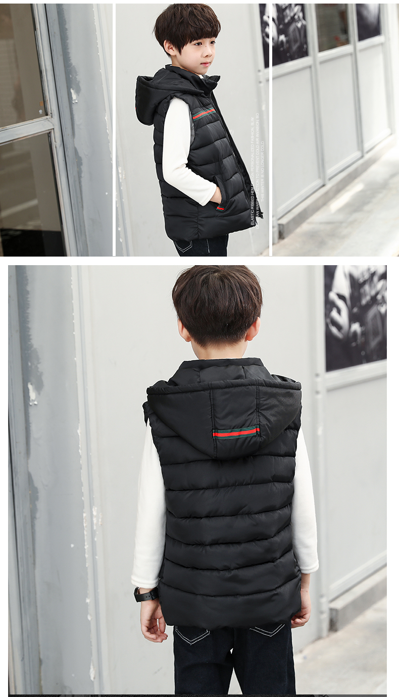 Áo vest bé trai mùa thu và mùa đông chất liệu cotton 2018 trẻ em mới mặc phiên bản Hàn Quốc cho bé trai áo vest dày áo gile trẻ em nam