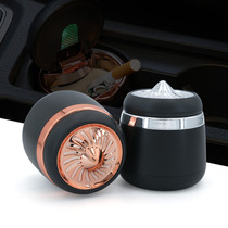 Car ashtray male trend light luxury multi-function female with lamp with cover to prevent fly ash from falling ash