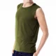 Áo vest nam mùa hè mới rộng vai tập thể dục Slim áo không tay vest thể thao màu tinh khiết thấm mồ hôi áo ao ba lo