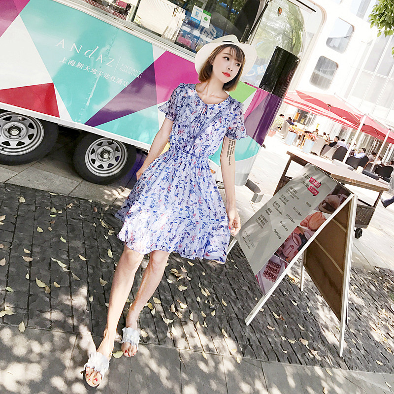 Very fairy French niche dress 2022 summer new dress fairy super fairy forest sweet French platycodon