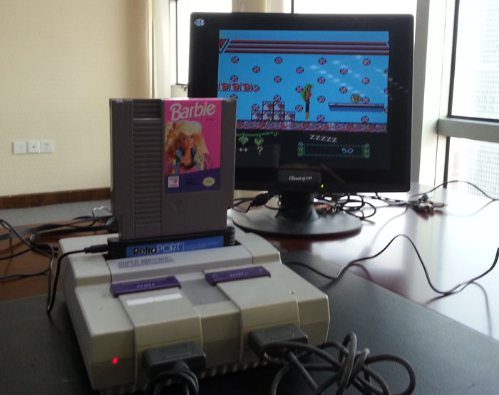 Thẻ trò chơi RetroPort NES US được sử dụng trong bảng điều khiển siêu trò chơi SNES / SFC - Kiểm soát trò chơi tay cầm xbox 360 chính hãng