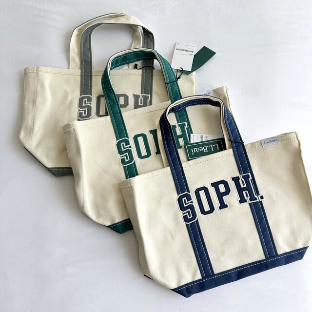 Japanese Trendy Brand Spring and Autumn New Classic Canvas Distressed Embroidered Letter Unisex Tote Bag Handbag Llbean